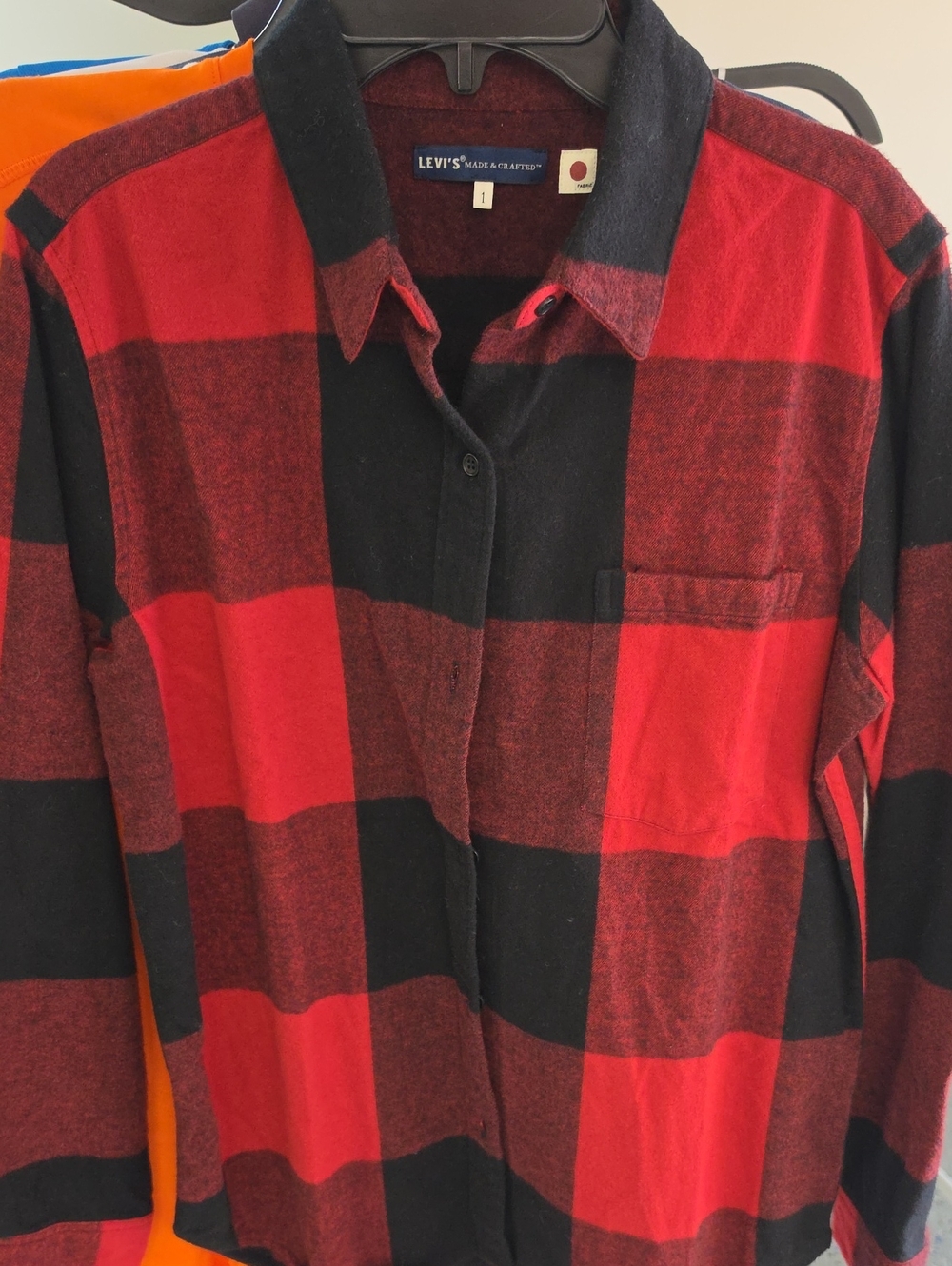 Levi's Red and Black Buffalo Plaid Button-Down Shirt